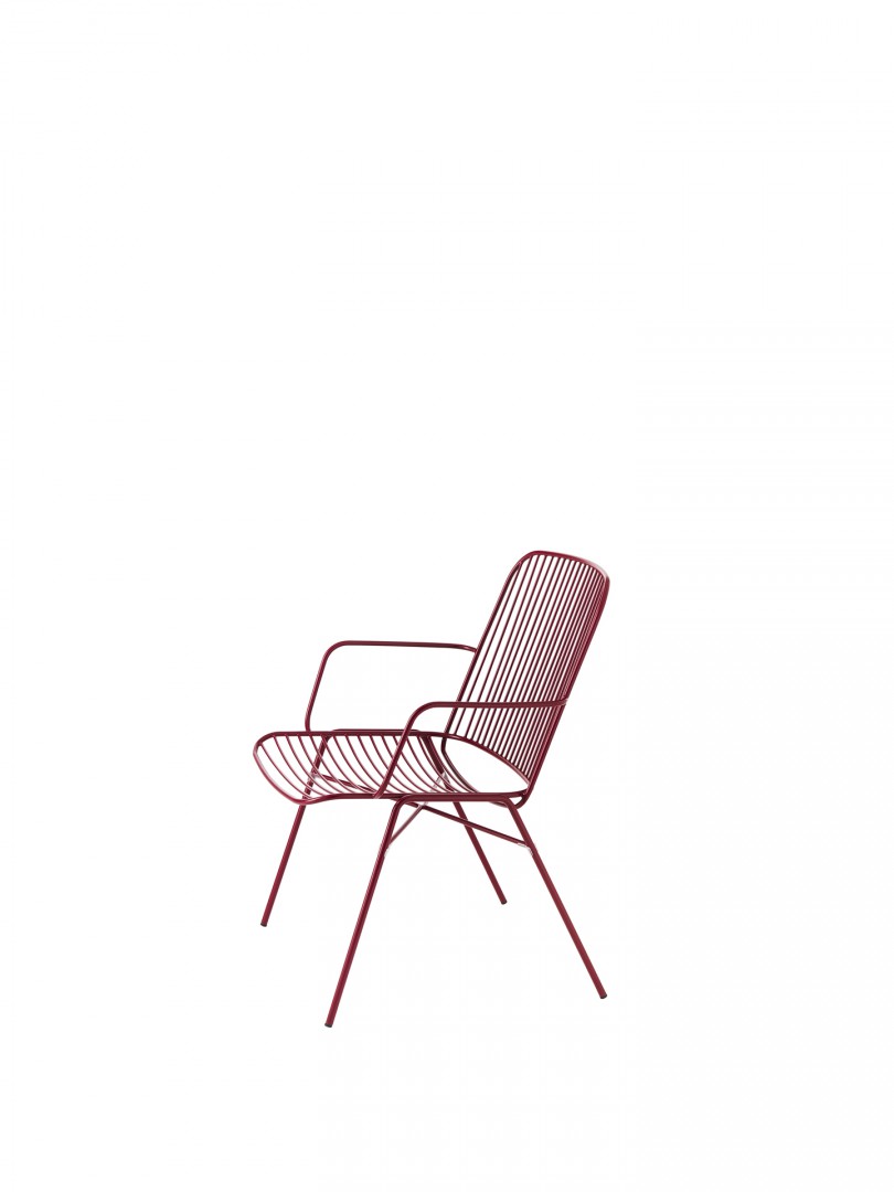 Shade 619 Кресло для отдыха со стальным каркасом на 4 ножках. Сиденье и спинка в стальном каркасе. Et al. Shade - Вид №1