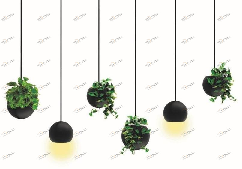 BLOSS Подвесной металлический горшок для растений Globe sun-id-1388837