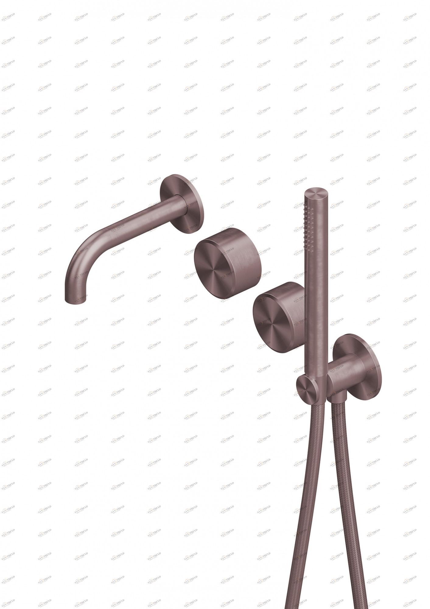 Стерео. 16 69. Настенный смеситель для B Quadrodesign Stereo