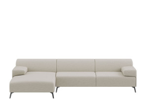 Тканевый диван с полуостровом