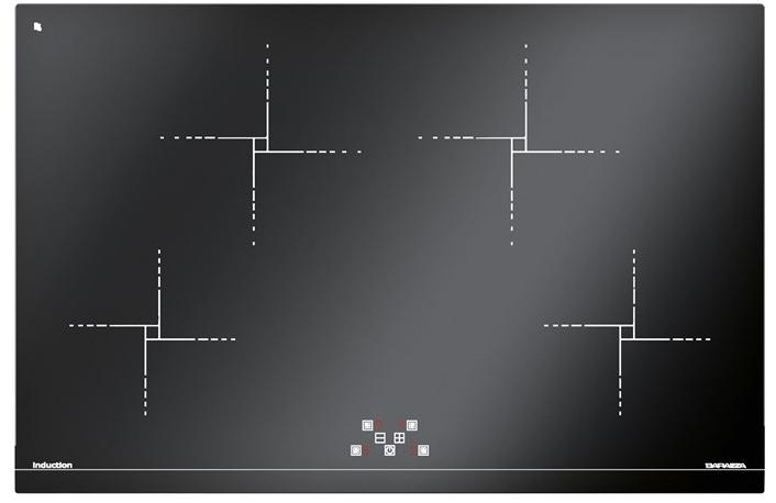 Barazza Встраиваемая индукционная стеклокерамическая плита Mizu kasai 1pkg80n - Вид №1