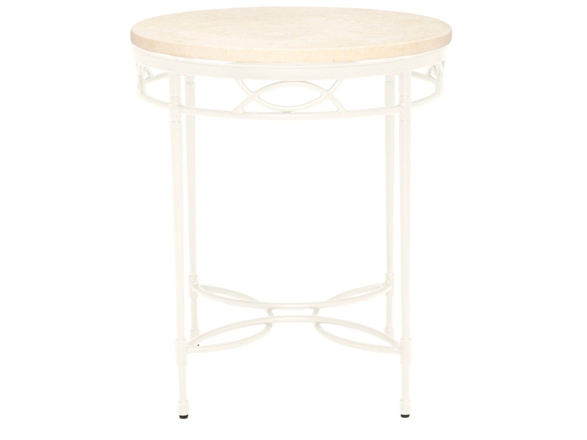 Круглый стол из смолы и нержавеющей стали JANUS et Cie ARCH-00073703 - Вид №3