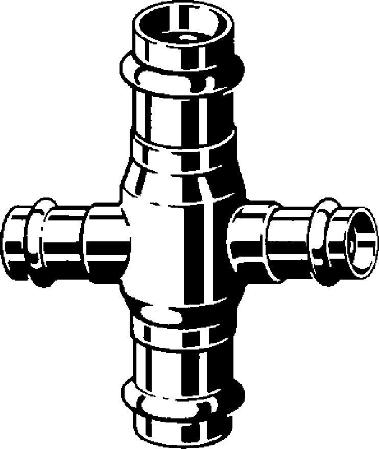 424 497 Модель 2244 Трубопроводные системы  Profipress  Коллекторы, крестовины Santreyd  - Вид №1