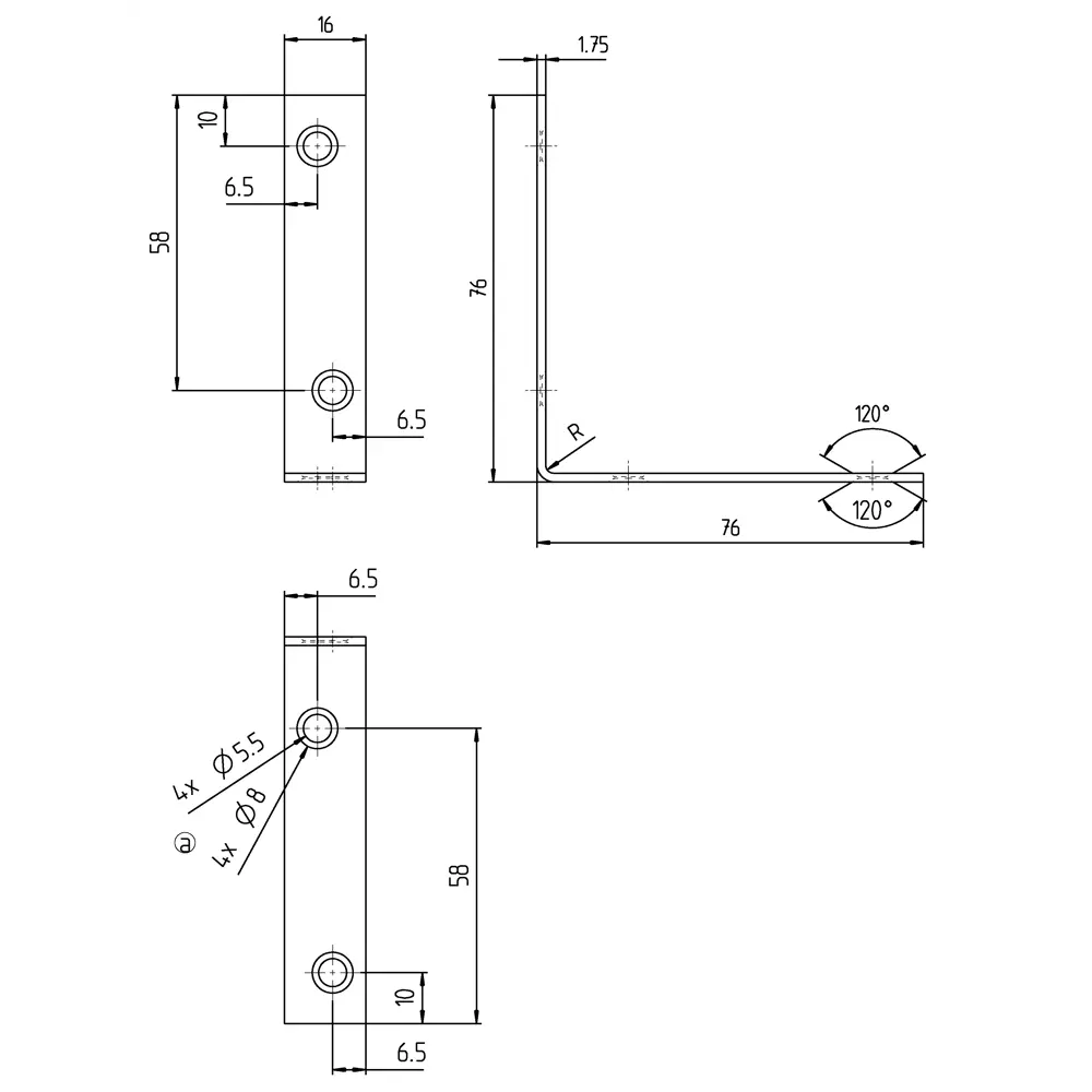 Уголок мебельный GAH ALBERTS KSZ 75x75x16x1.75 желтый цинк 16965819 STLM-2046113  - Вид №3