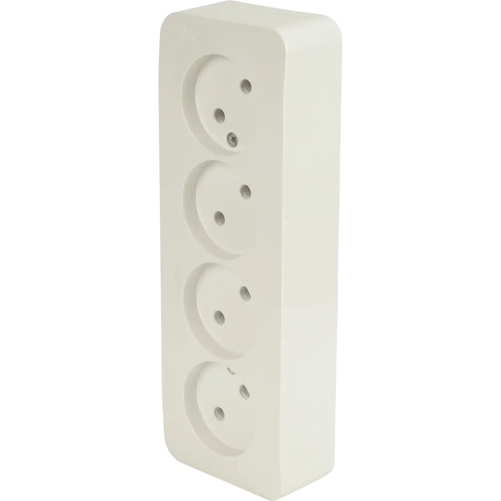 Розетка четверная накладная Schneider Electric Blanca без заземления цвет белый 86720961 STLM-2160895 SYSTEME ELECTRIC - Вид №1