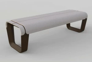 Manufatti Viscio Скамейка из композитного материала в современном стиле без спинки Key