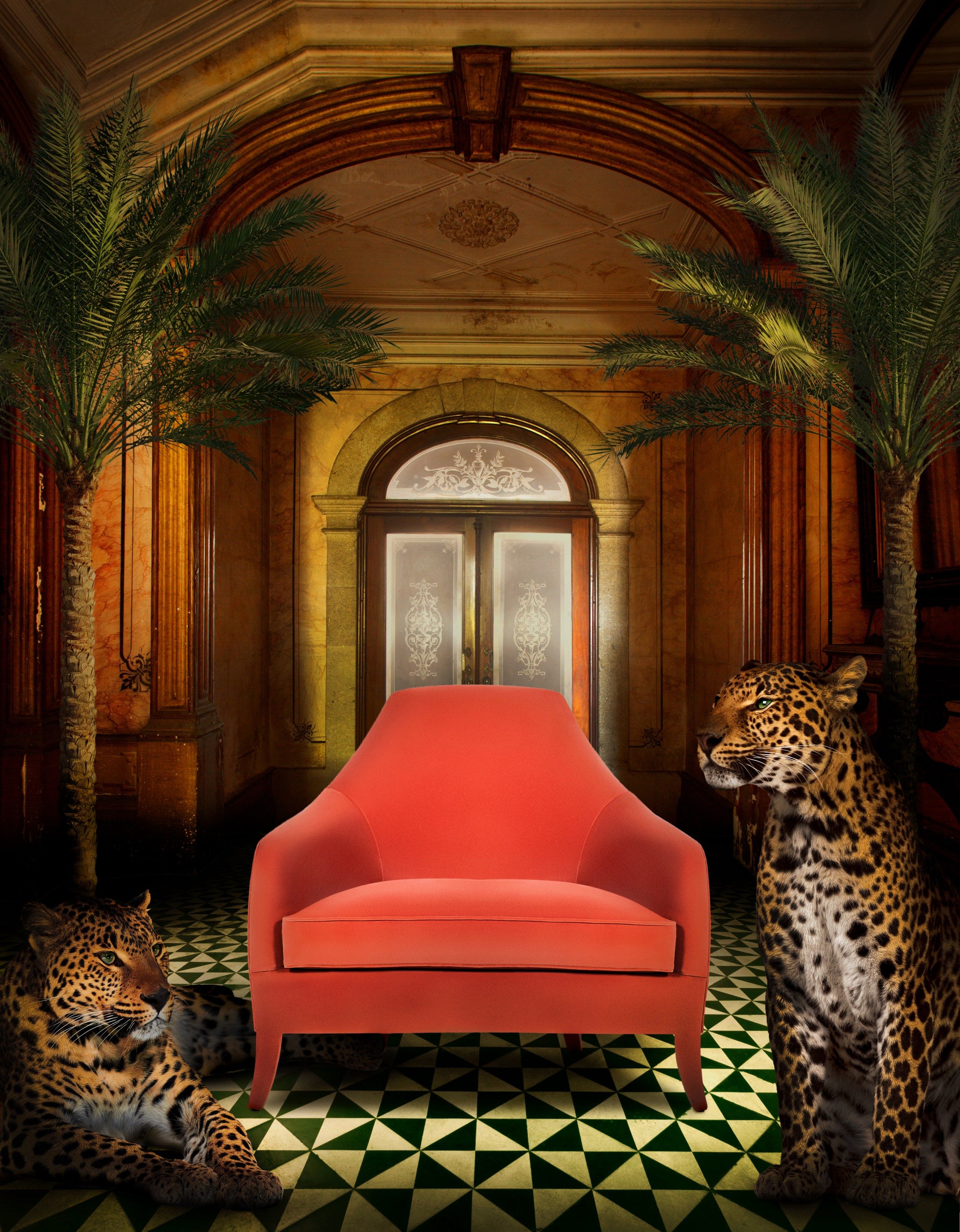 Тканевое кресло с подлокотниками Munna ARCH-00143981 - Вид №3