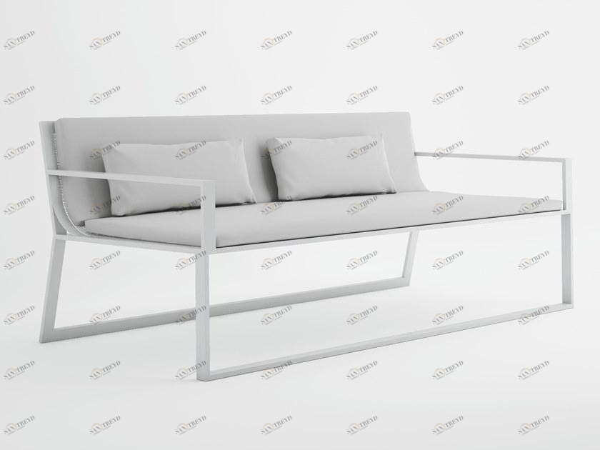 GANDIABLASCO 2-местный диван из термо-лакированного алюминия Blau sun-id-1512624