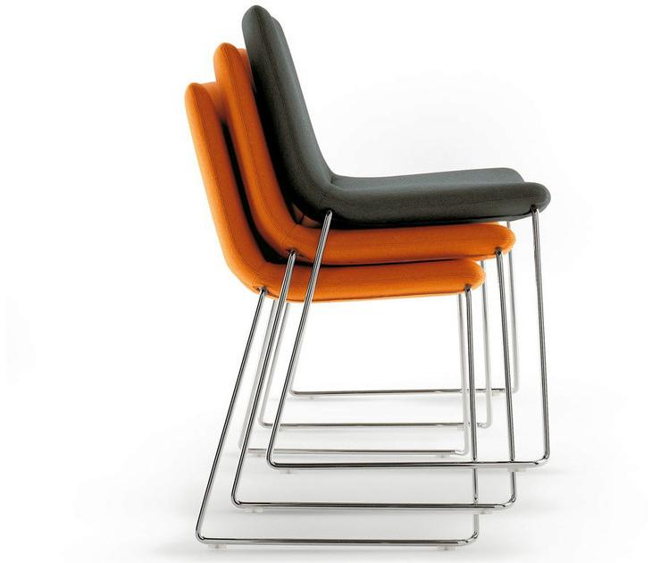 B&B Italia Project Штабелируемый стул с обивкой из ткани Cosmos sun-id-1486925 - Вид №1