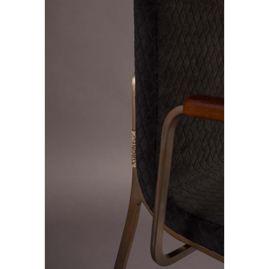 Кресло Flor черное Dutchbone 1200129 - Вид №9