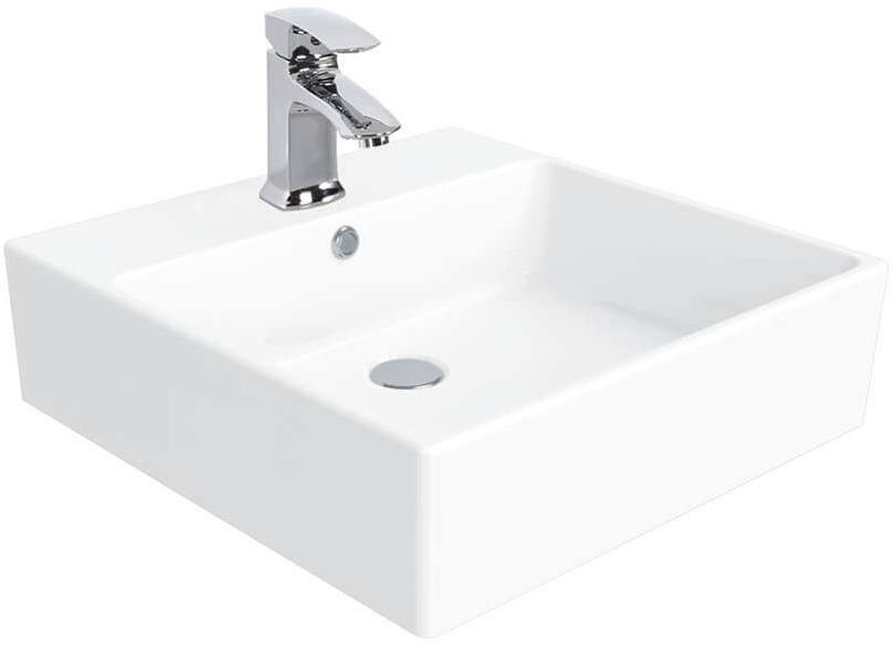 Next: Плоская квадратная раковина со столешницей 50x50 см / NX256 Next Creavit - Вид №1