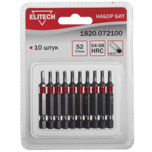 Набор бит Elitech 1820.072100 9135823
