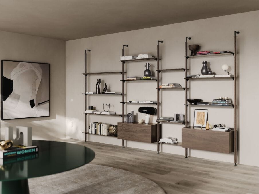 Книжный шкаф из массива дерева Pacini & Cappellini Octagon ARCH-00064582