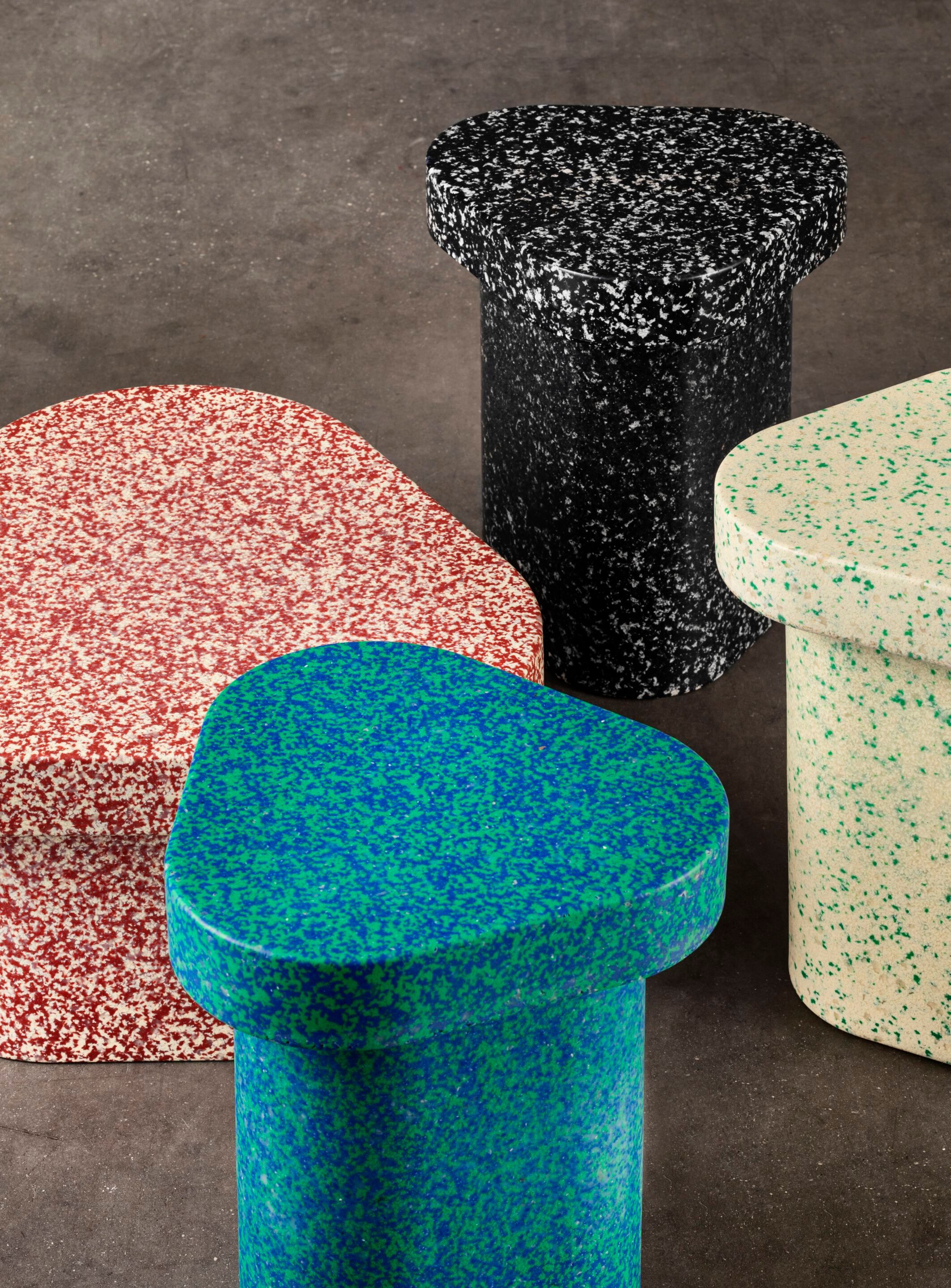 Рециркулированный пластиковый треугольный журнальный столик Miniforms SUPERPOP ARCH-00034148 - Вид №13