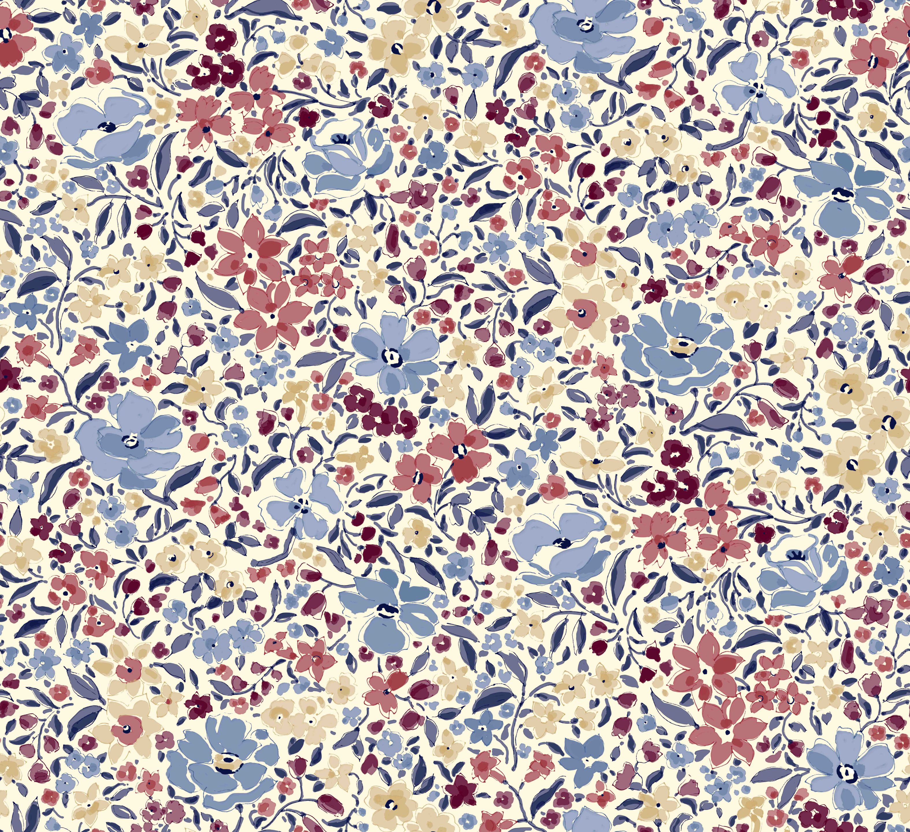 Цветочные узоры нетканые обои LELIEVRE Quenin-Belle Époque ARCH-00040094 - Вид №5