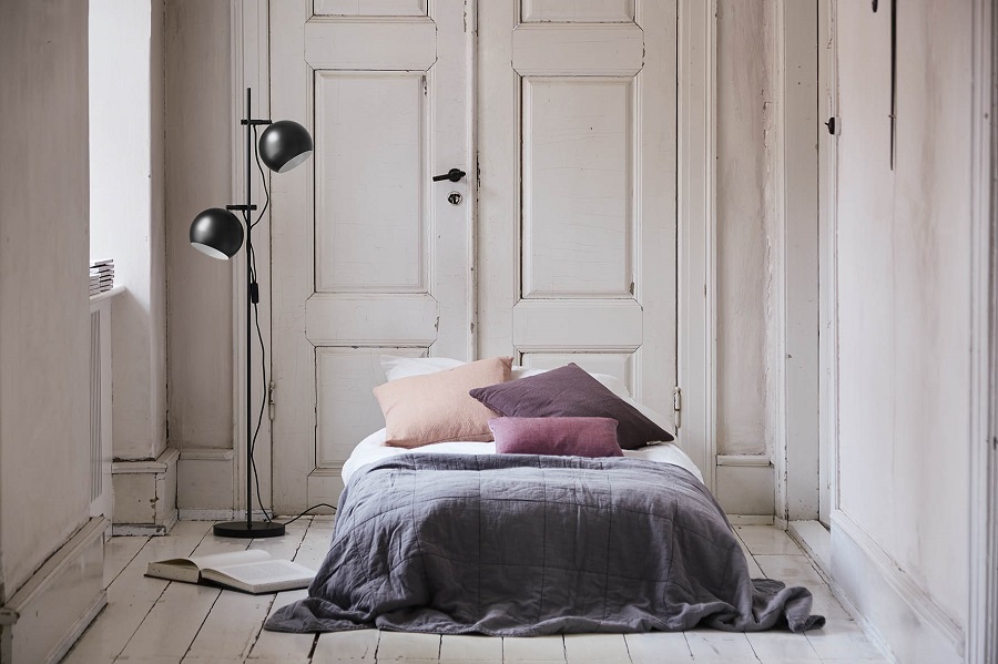 63327 652 SPOTS Лампа напольная ball double, 149хD18 см, черная матовая Frandsen  - Вид №1