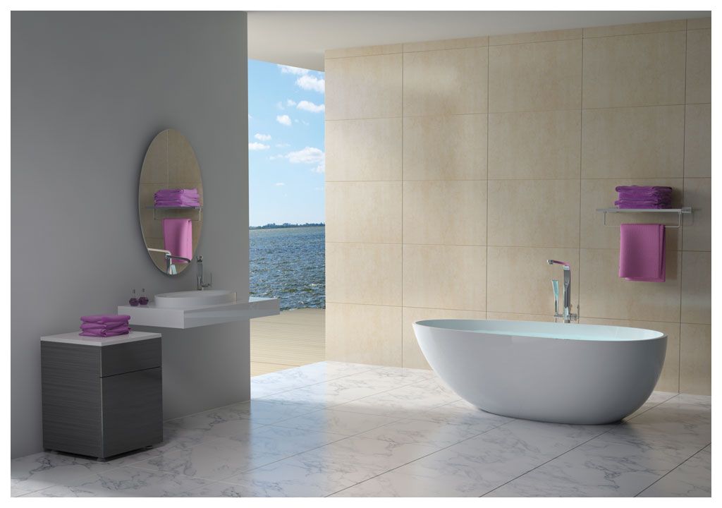 Ванна из искусственного камня Aquanet Miracle TC-S06B 185x83, глянцевая TCS06B - Вид №1