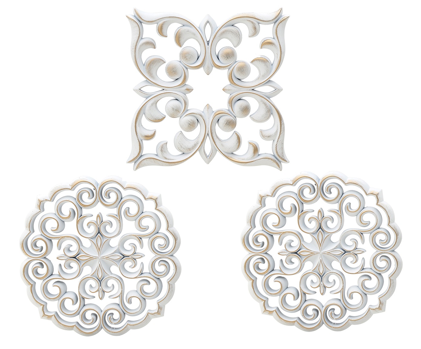 3870290.0004 ДЕКОР НАСТЕННЫЙ-ЗЕРКАЛО, НАБОР 3 ПРЕДМЕТА TO4ROOMS  - Вид №1