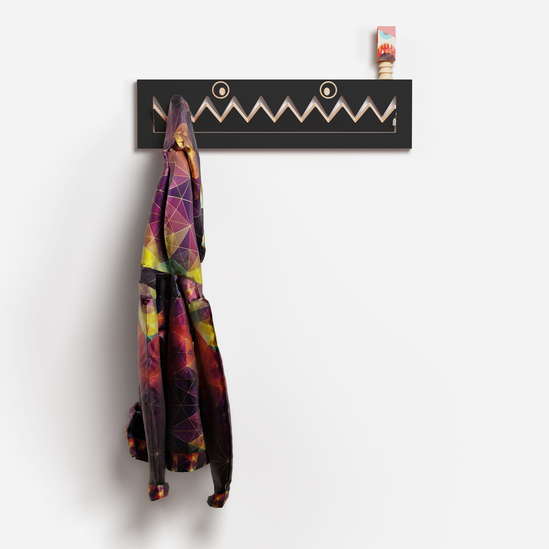 Вешалка для одежды из фанеры AMBIVALENZ Fläpps Monsterhäng 80x20-1 ARCH-00064564 - Вид №4