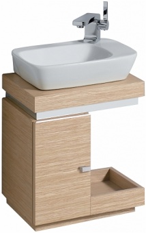 121640000 Подвесная раковина настенная прямоугольная Keramag  белая  - Вид №1