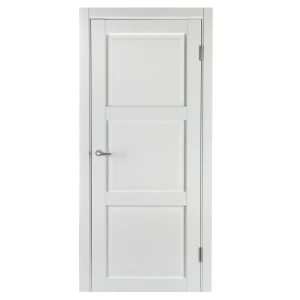 Комплект двери Адажио глухая 80x200 см Hardflex белый с добором 100 мм