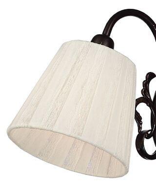 Бра с абажуром на 2 лампы белое "Беатрис" W17040/2LBCG1 LUMIEN HALL БЕАТРИС 00-3931580 Белый  - Вид №3