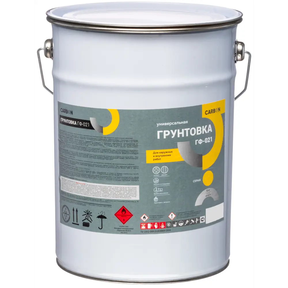Грунтовка ГФ-021 Carbon серая 6 кг 82746272 STLM-2135578  - Вид №1
