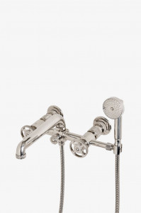 RWXT20 Настенный наполнитель для ванн открытого типа RW Atlas с ручным душем и колесными ручками Waterworks