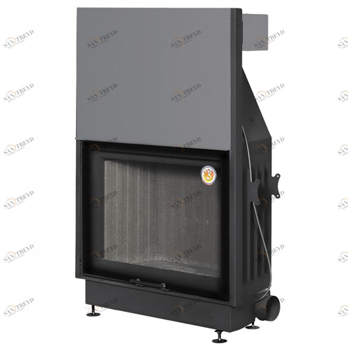 Каминная топка Экокамин Вега 1000MB принт с черным шамотом 6484