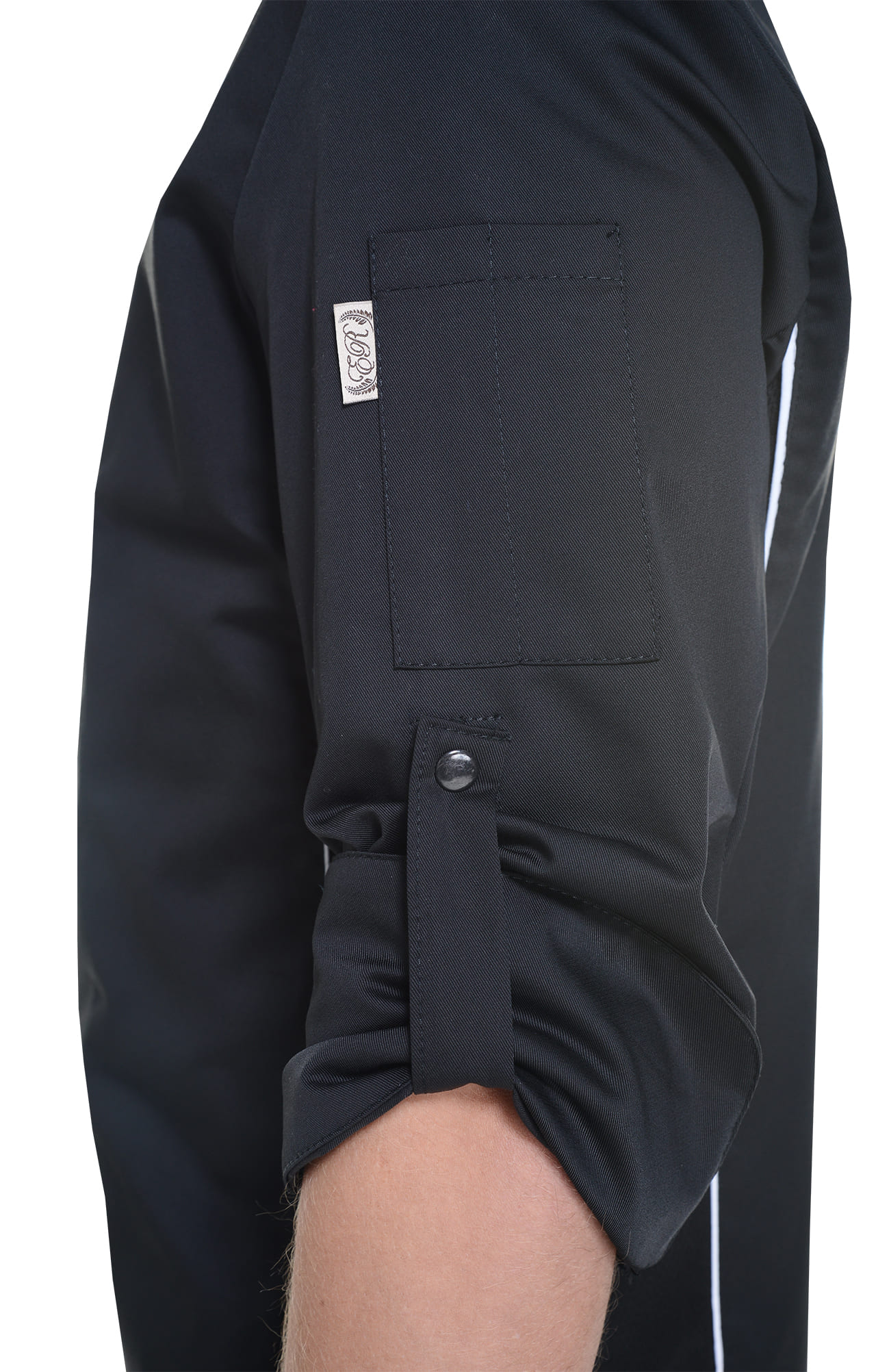 62603 Китель поварской black (черный) RICON  Повар  размер 44 (XS)  - Вид №7