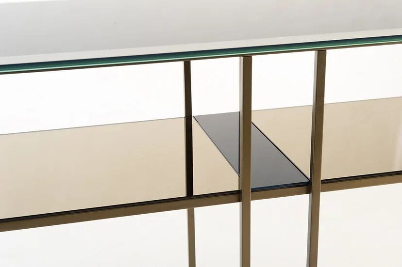 Консоль полумесяца из стали и стекла Galbiati Exclusive Interiors ARCH-00100641 - Вид №3