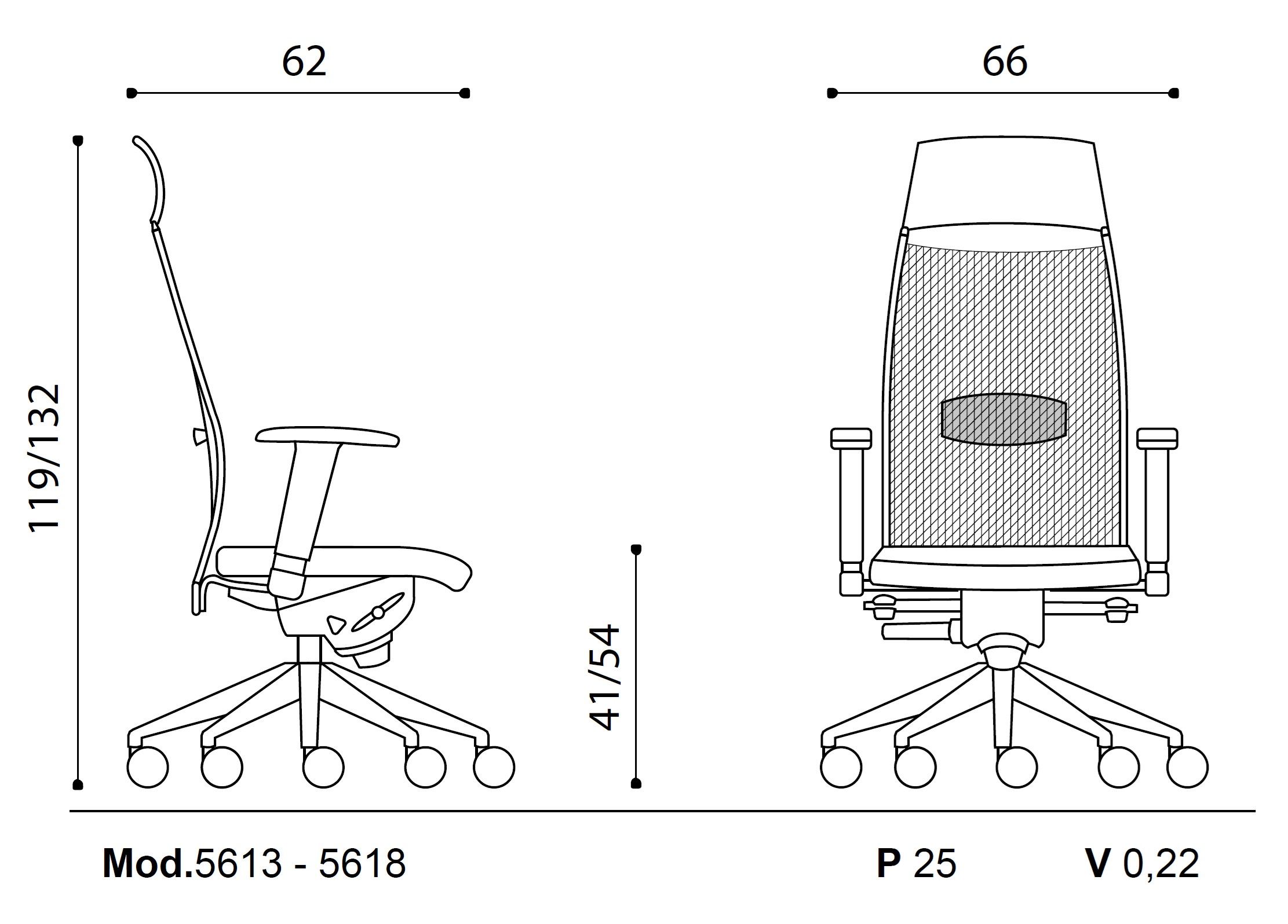 Вращающееся офисное кресло с высокой спинкой Ares Line Link Plus ARCH-00087686 - Вид №5