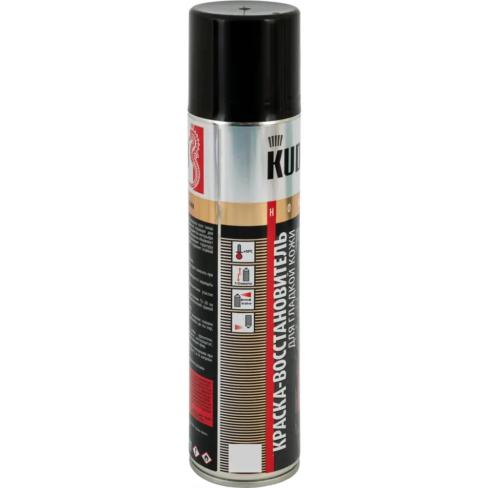 Краска аэрозольная Kudo для гладкой кожи цвет чёрный 0.4 л 82491887 STLM-2028807  - Вид №2