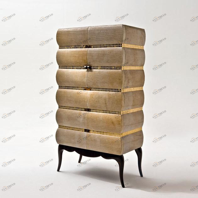 Rozzoni Кожаный буфет с ящиками Stresa sun-id-1456324