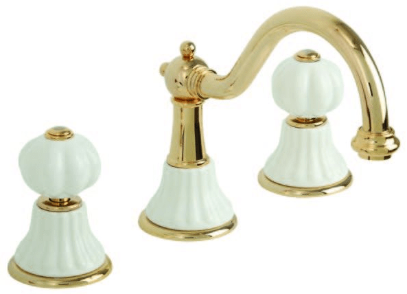 Cмеситель MIGLIORE Olivia ML.OLV-5812BI.CR для раковины, хром, ручки белая керамика ML.OLV-5812.BI.CR - Вид №2