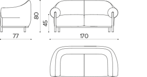 FD 2000 2-х местный диван True Design Fender  - Вид №1