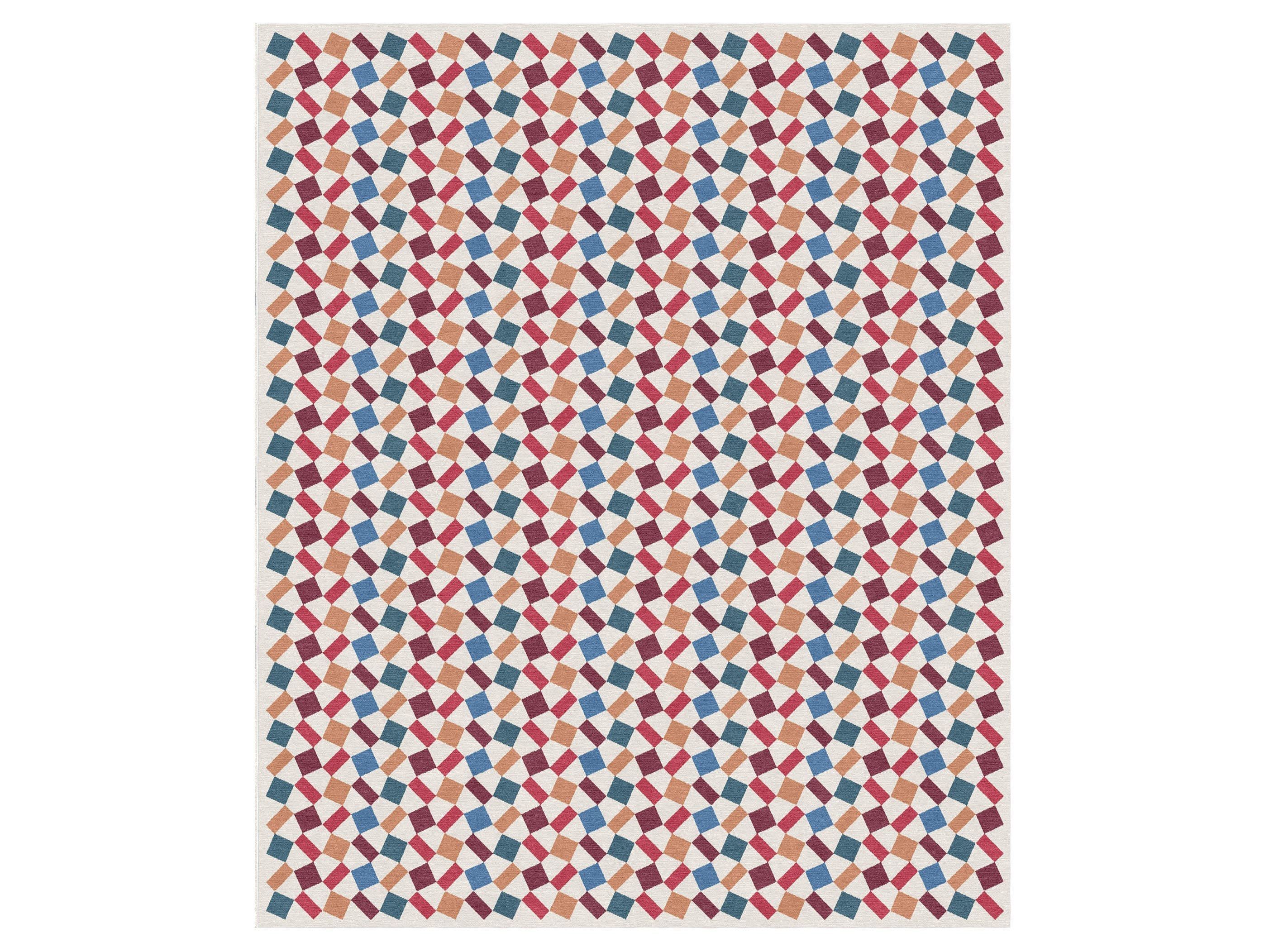 Прямоугольный ковер ручной работы из шерсти Tapis Rouge узор ARCH-00076910