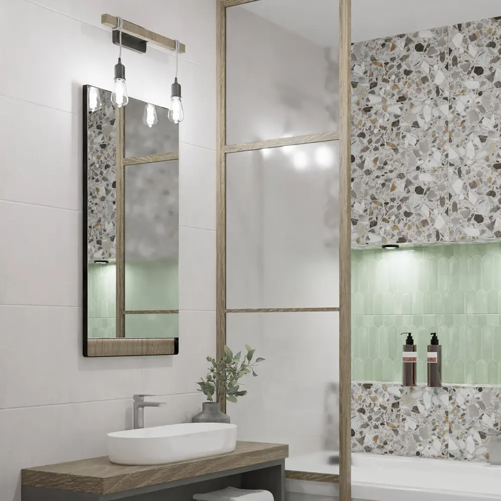 Настенная плитка Azori Mozart 31.5x63 см 1.79 м² матовая цвет белый STLM-2111965