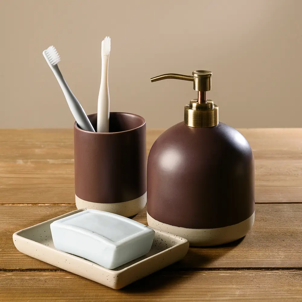 Мыльница Moroshka Naturel керамика цвет бежевый STLM-2148225 - Вид №6