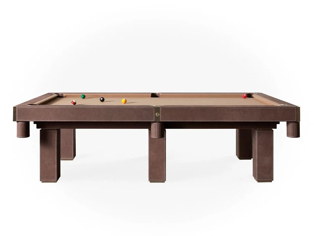 Кожаный прямоугольный бильярдный стол Hermelin biliardi новинка 2024 ARCH-00063813