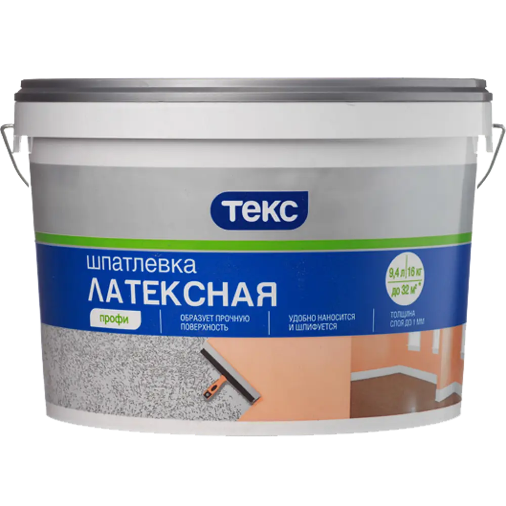 Шпаклевка латексная Текс 16 кг 12025993 STLM-2199104 