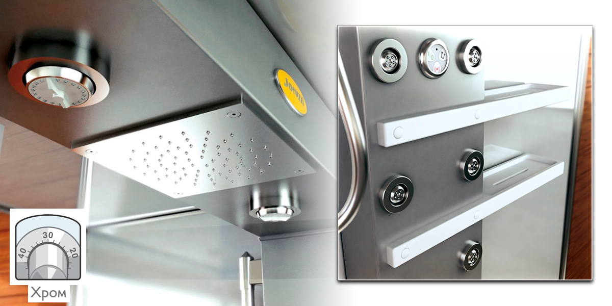 Душевая кабина Mynima 120 TB 9447-995A Sx Jacuzzi 9447995ASX - Вид №1