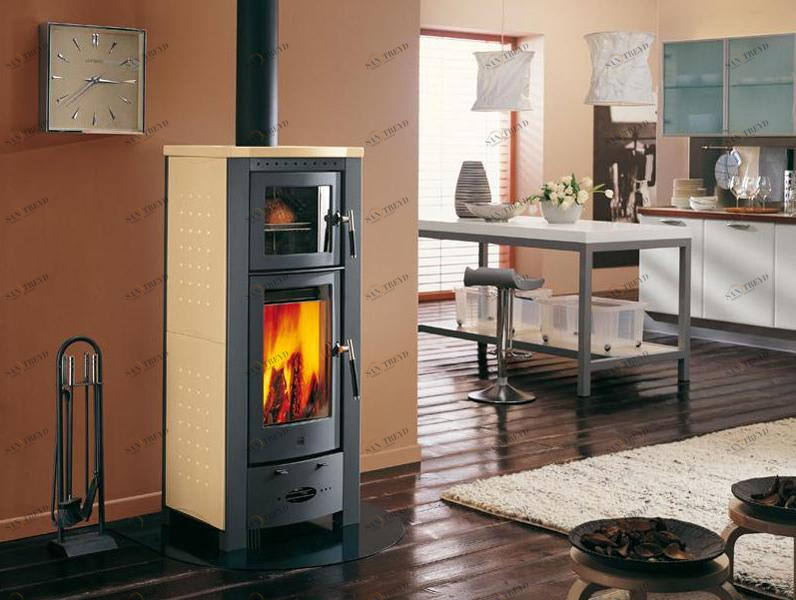 Piazzetta Дровяная печь с духовкой для воздушного отопления Stufe a legna sun-id-1371717