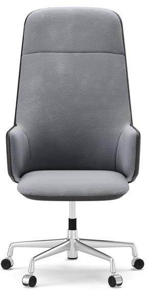 SM Living Couture Офисное кресло из кожи и бархата с подлокотниками Couture Ofc_02 - Вид №1