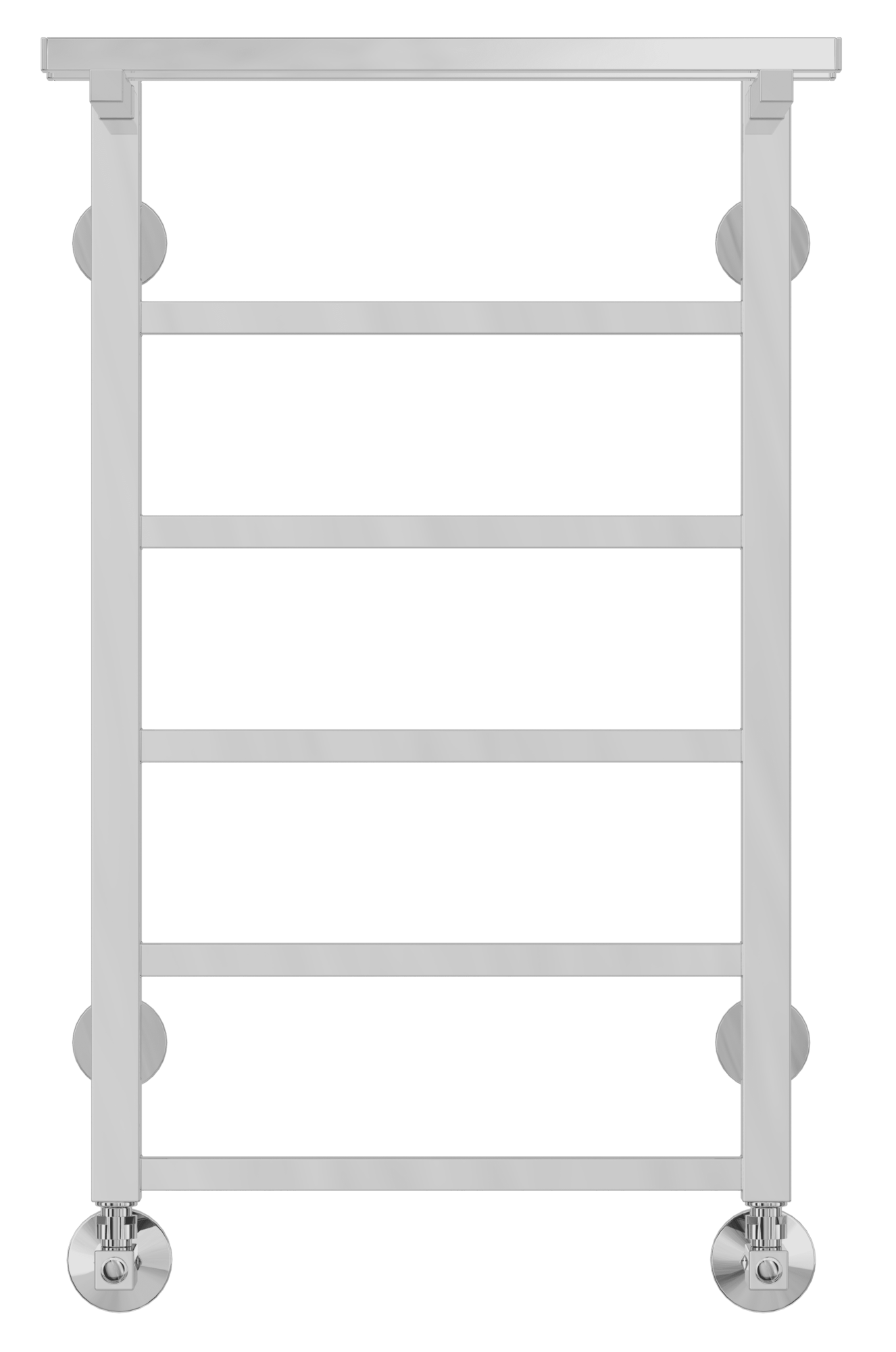 4660059582467 СТАНДАРТ Контур с полкой П6 400х700 Полотенцесушитель TERMINUS Нержавеющая сталь - Вид №1