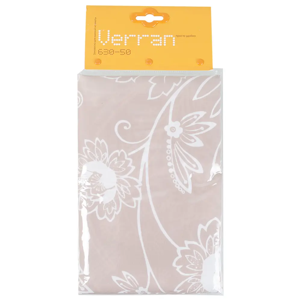 Штора для ванны Azurn, 180x180 см, полиэстер, цвет бежевый VERRAN Без серии STLM-2125421 - Вид №1