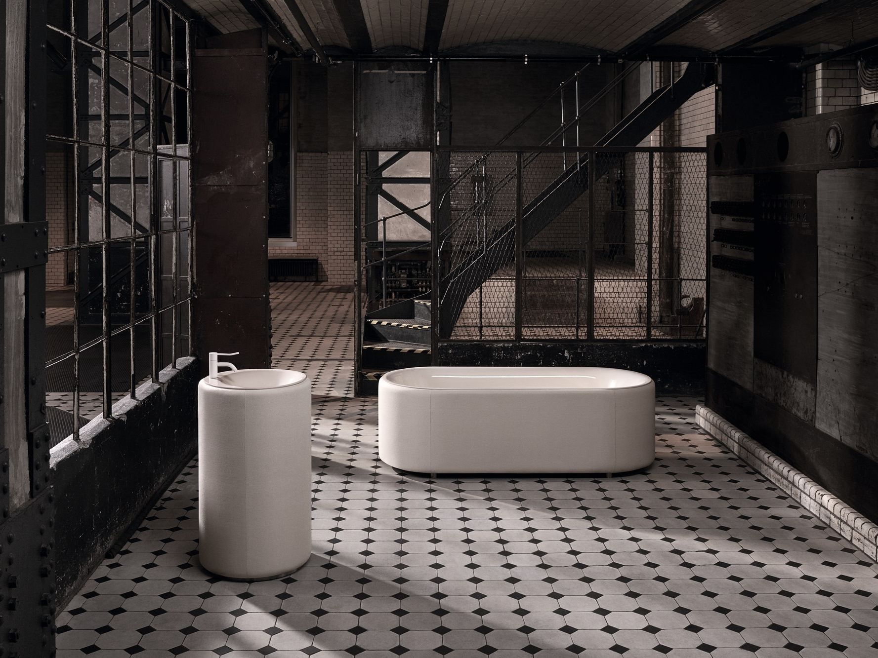 Эмалированная стальная ванна с тканевым покрытием Bette BetteLux Oval Couture ARCH-00051159 - Вид №5