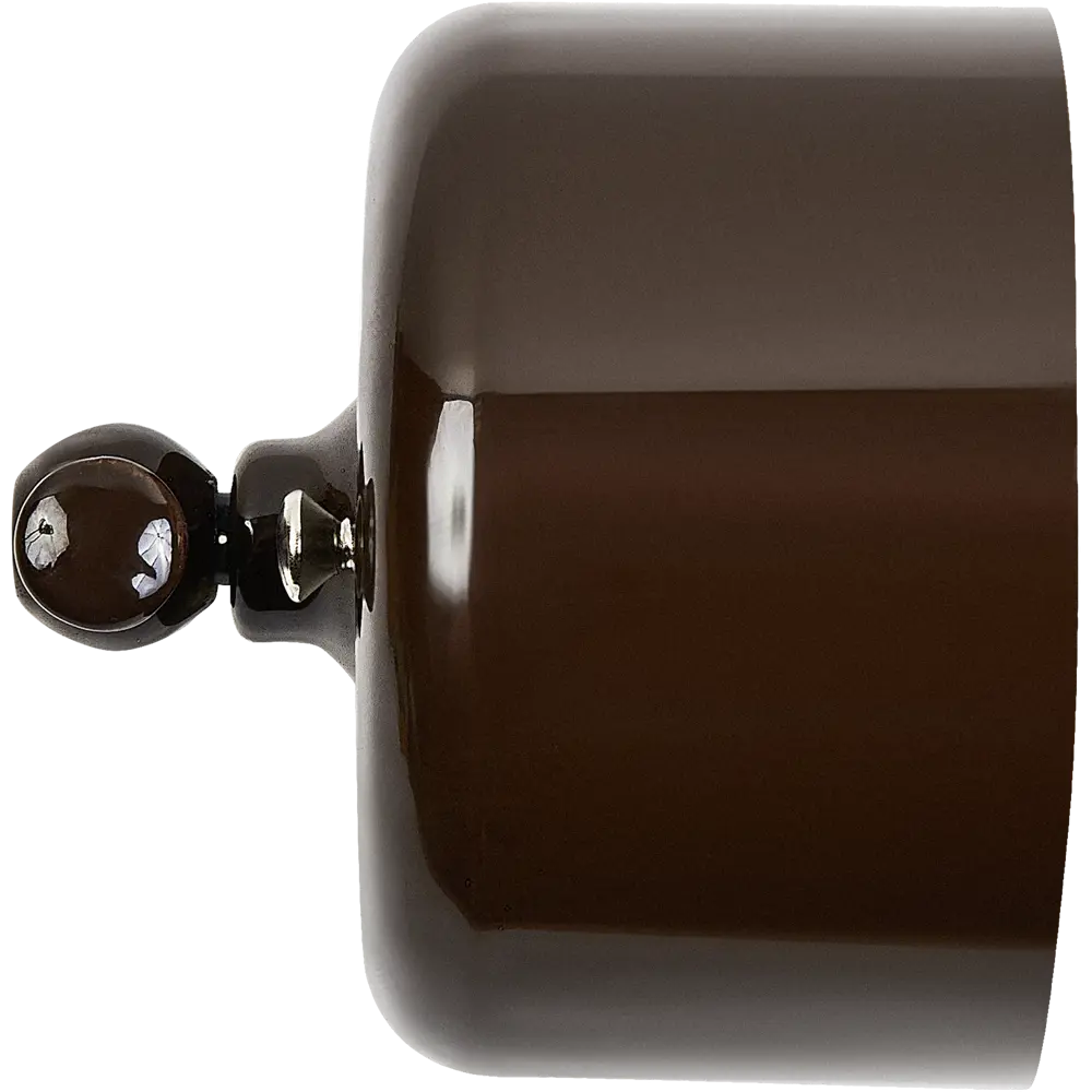 Выключатель накладной Electraline 1 клавиша цвет керамика цвет коричневый 89255193 STLM-2174496 Ришелье - Вид №3