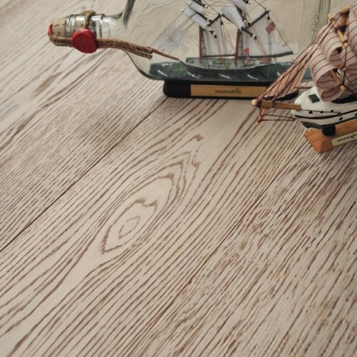 Инженерная доска Coswick Вековые традиции Белый Мрамор 127мм Шелковое Масло Дуб Рустик (Гладкая) 600…2100х127 мм 11544255 - Вид №3