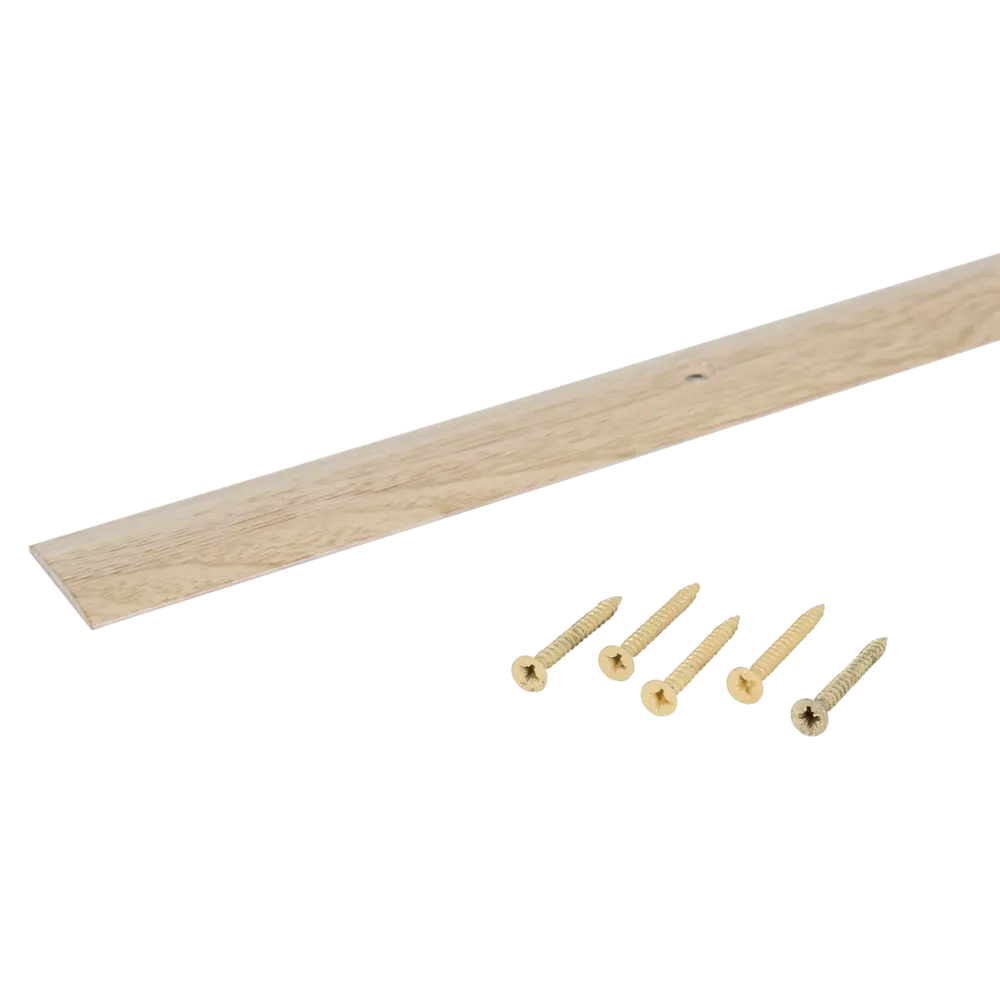 Порог одноуровневый (стык) алюминиевый, дуб беленый, 90x2.8 см 14255290 STLM-2068847 Santreyd  - Вид №3